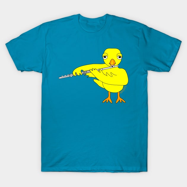 Flute Chick T-Shirt by Barthol Graphics